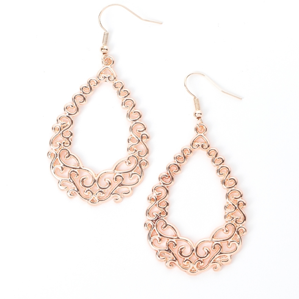 Granada Garland Rose Gold Earrings Gorg